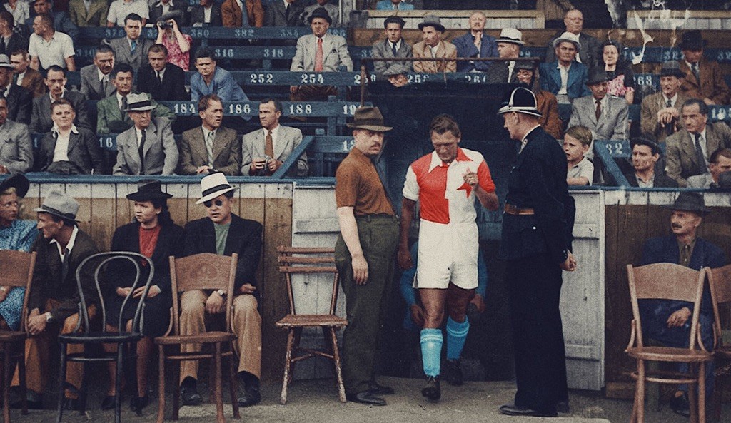Josef Pepi Bican / SK Slavia Praha / Foto: Continental Film